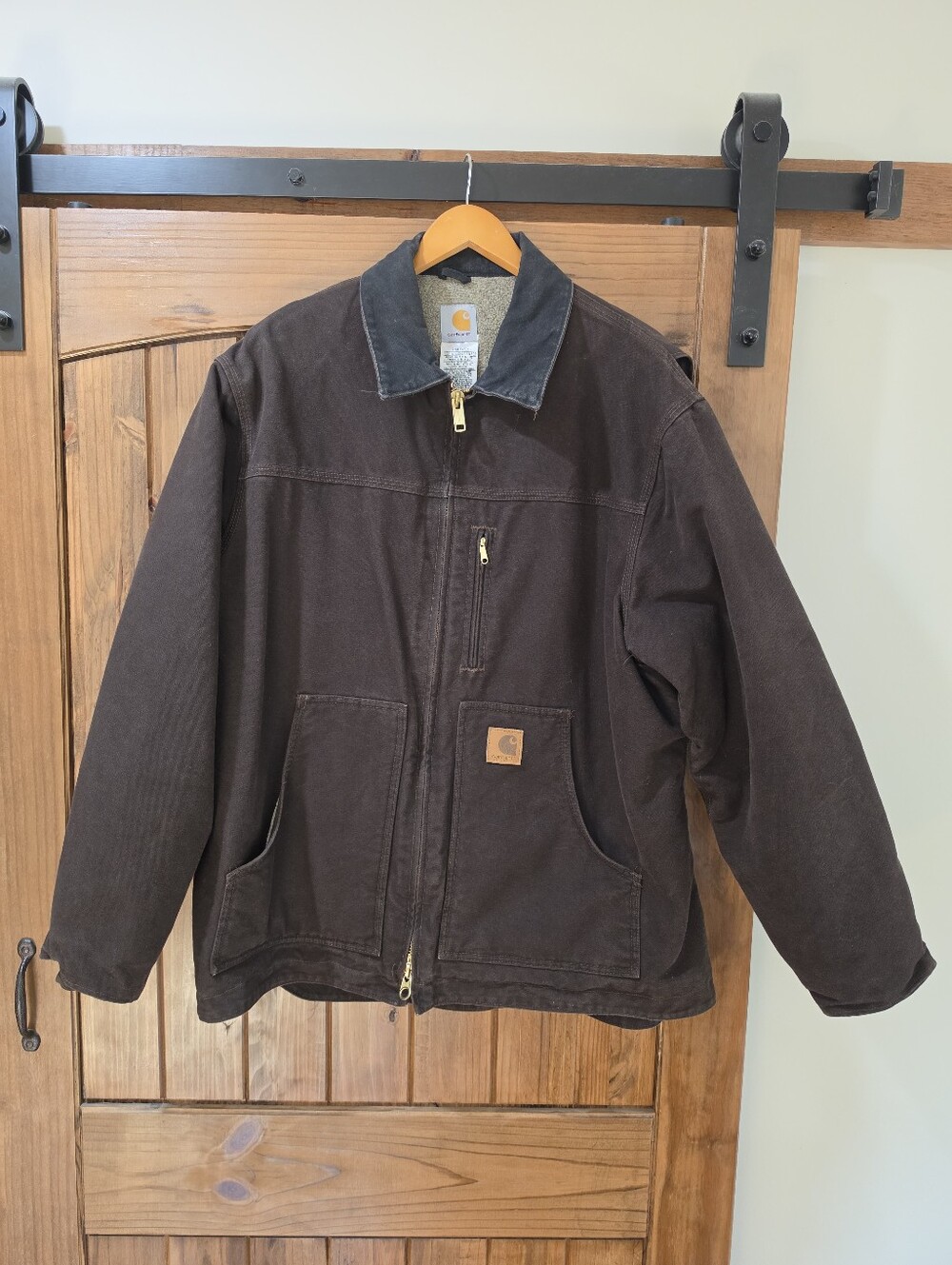 Carhartt Men's C61-DKB Sandstone Ridge Sherpa Lined Coat-XL
